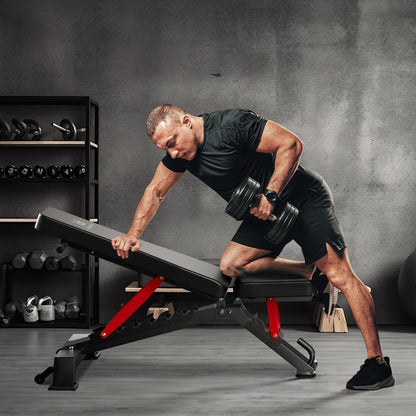 Weight Benches for Home Gym - Adjustable Workout Bench Press 1300Lb Capacity Heavy Duty for Exercises Incline Flat Decline Sit-Ups